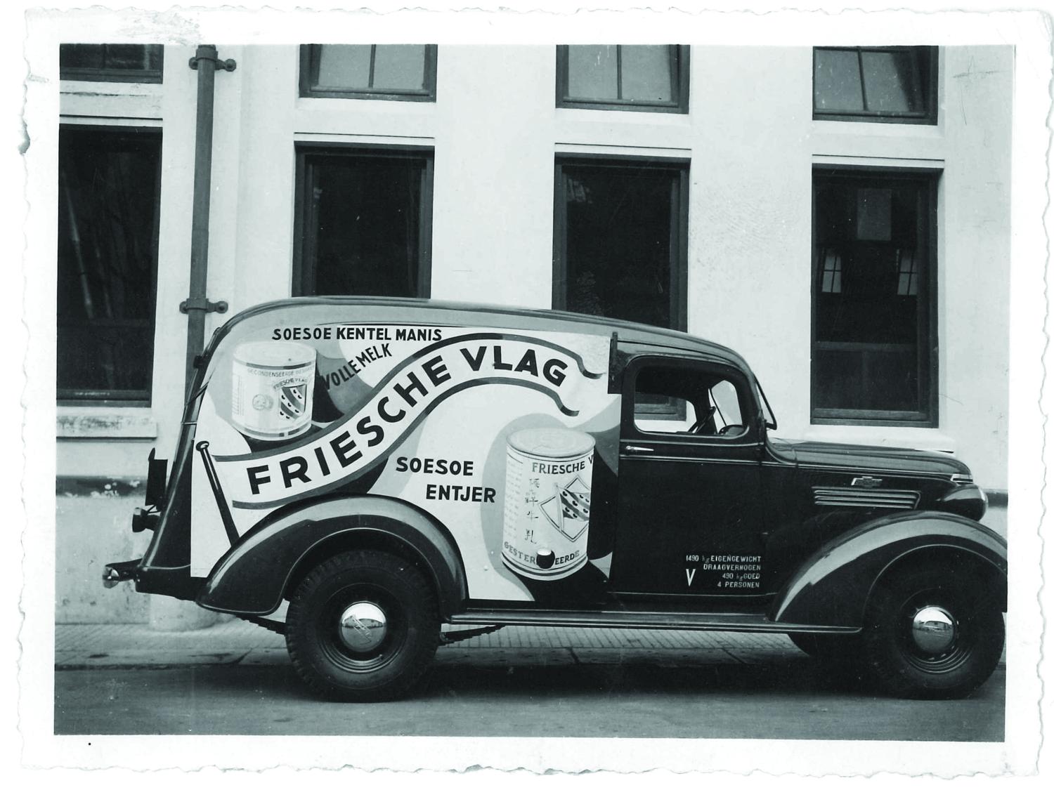 Image of a Friesche Vlag truck