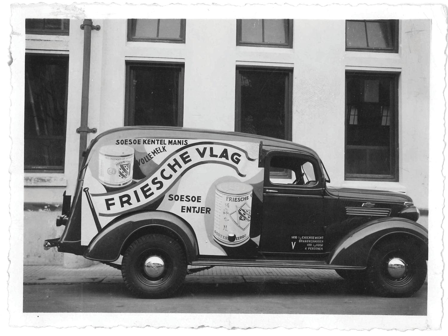 Image of a Friesche Vlag truck